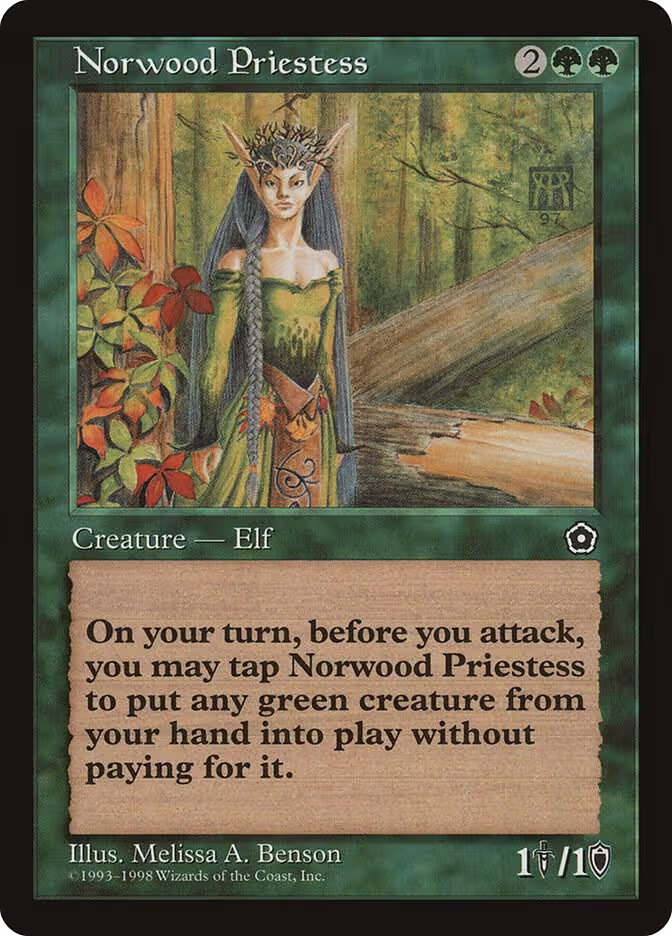 Norwood Priestess, Portal Second Age — Magic card price
