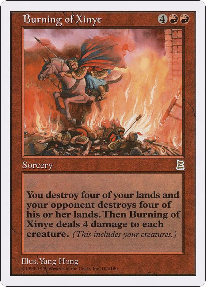 Burning of Xinye (104), Portal Three Kingdoms — Magic card price