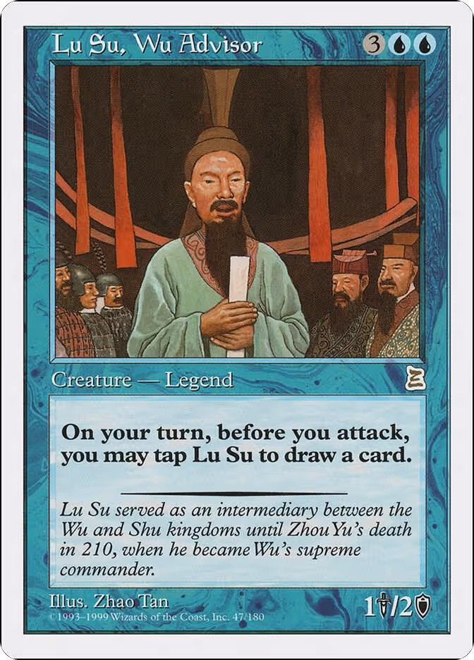 Lu Su, Wu Advisor (47), Portal Three Kingdoms — Magic card price