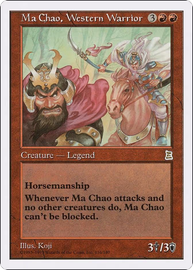 Ma Chao, Western Warrior (116), Portal Three Kingdoms — Magic card price