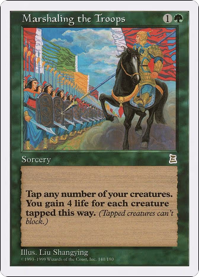 Marshaling the Troops (141), Portal Three Kingdoms — Magic card price