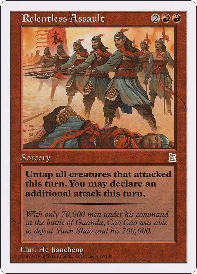 Relentless Assault (119), Portal Three Kingdoms — Magic card price