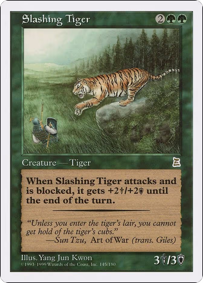 Slashing Tiger (145), Portal Three Kingdoms — Magic card price