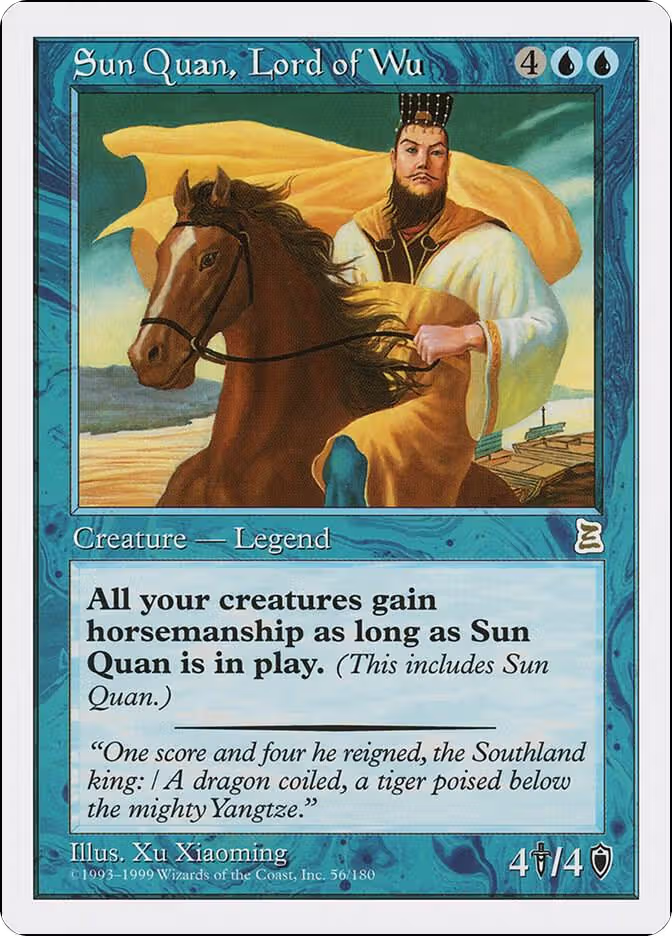 Sun Quan, Lord of Wu (56), Portal Three Kingdoms — Magic card price
