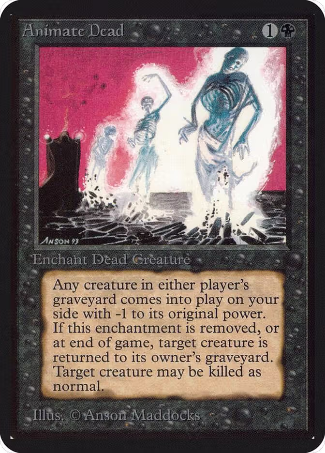 Animate Dead, Alpha Edition — Magic card price