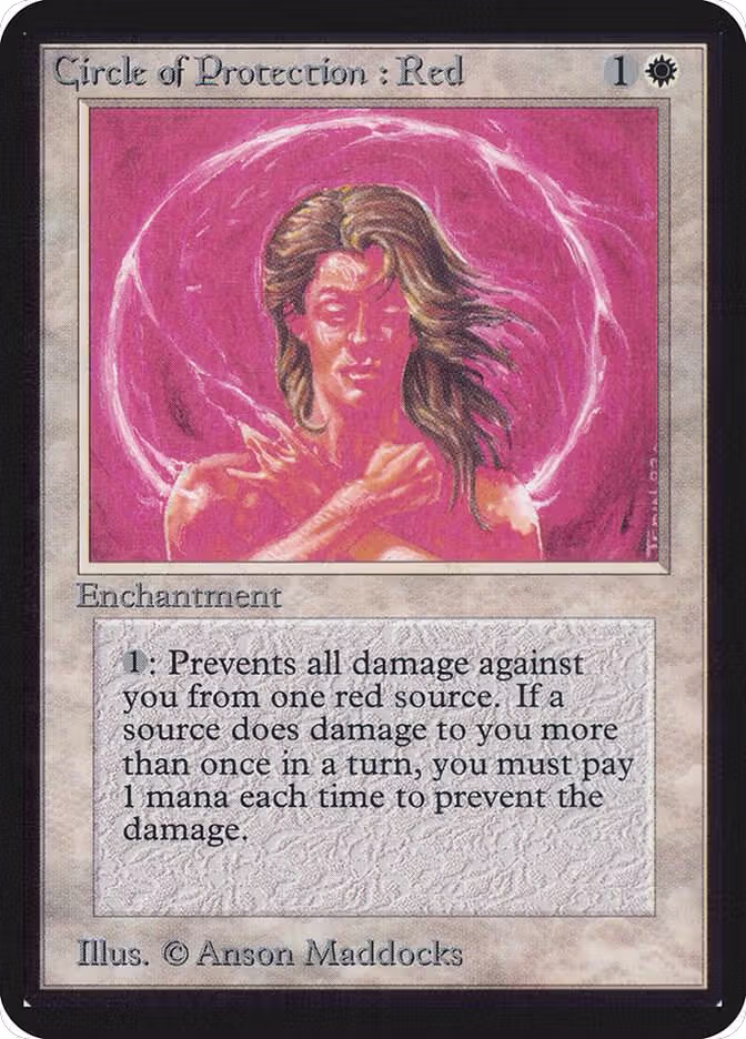 Circle of Protection: Red, Alpha Edition — Magic card price