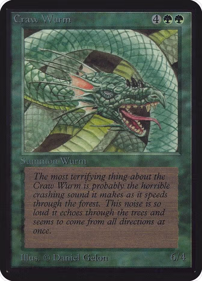 Craw Wurm, Alpha Edition — Magic card price