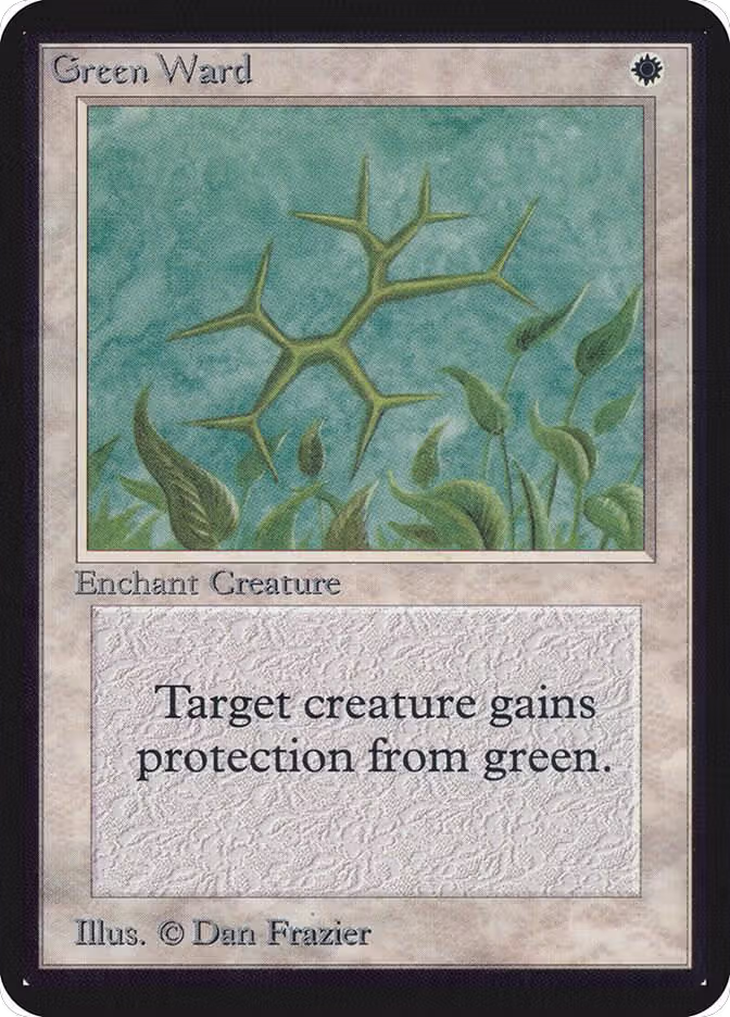 Green Ward, Alpha Edition — Magic card price