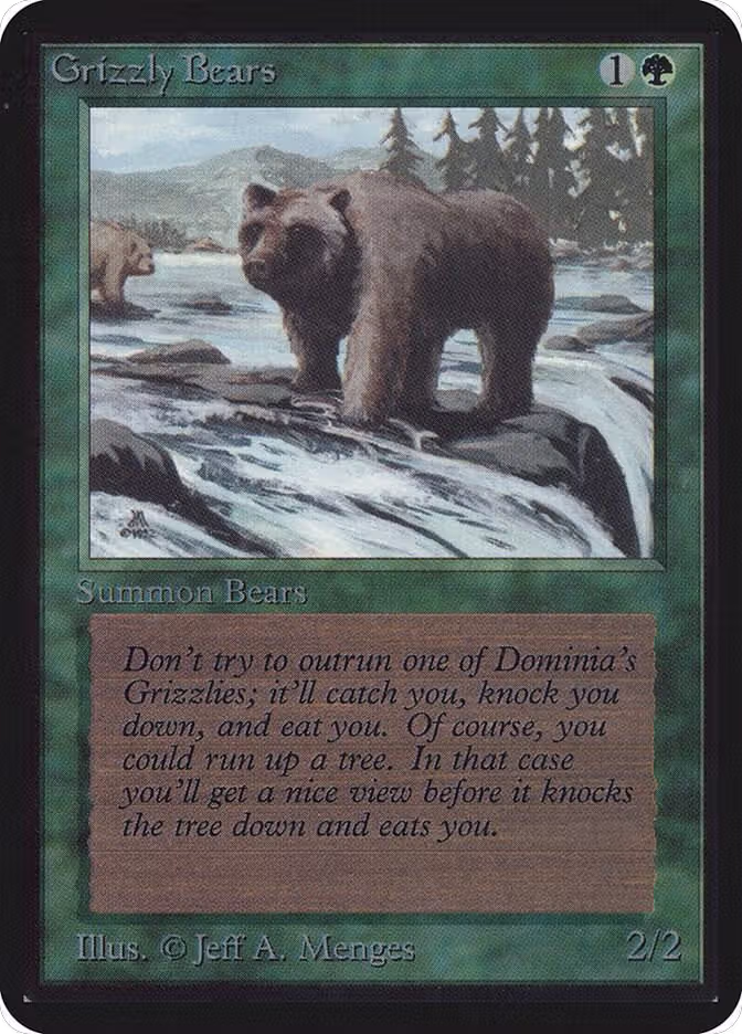 Grizzly Bears, Alpha Edition — Magic card price
