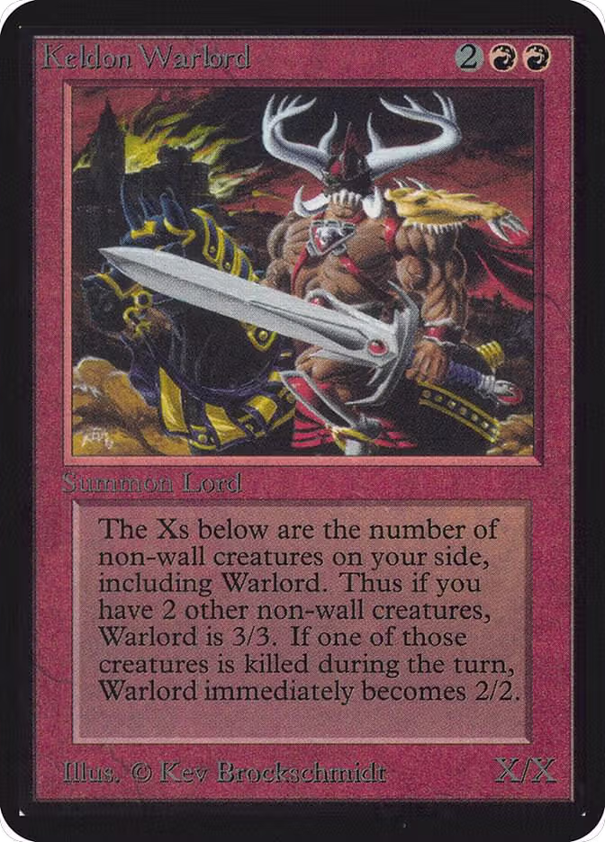 Keldon Warlord, Alpha Edition — Magic card price