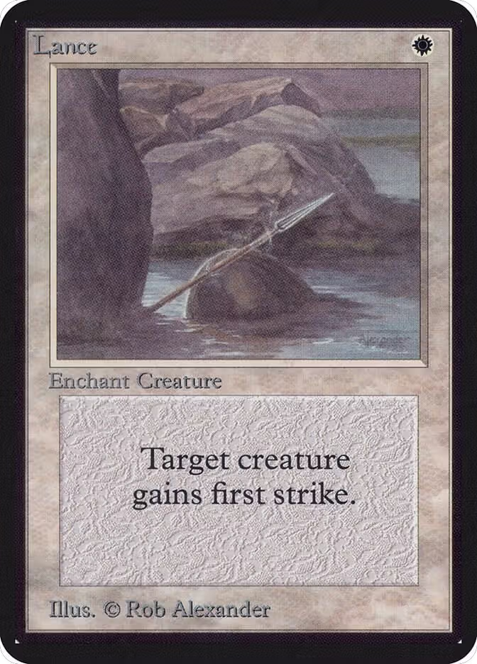 Lance, Alpha Edition — Magic card price