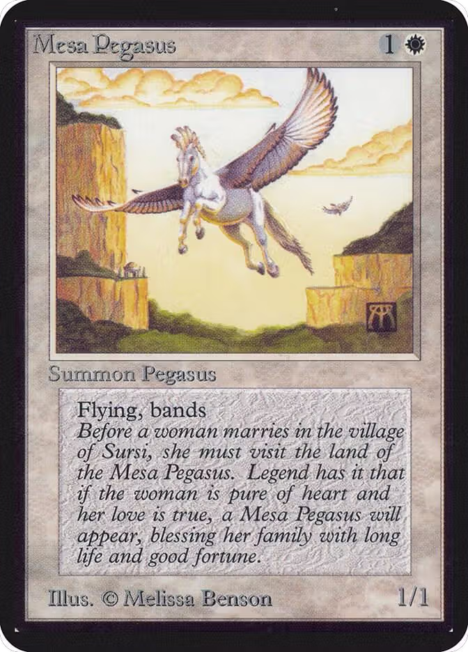 Mesa Pegasus, Alpha Edition — Magic card price