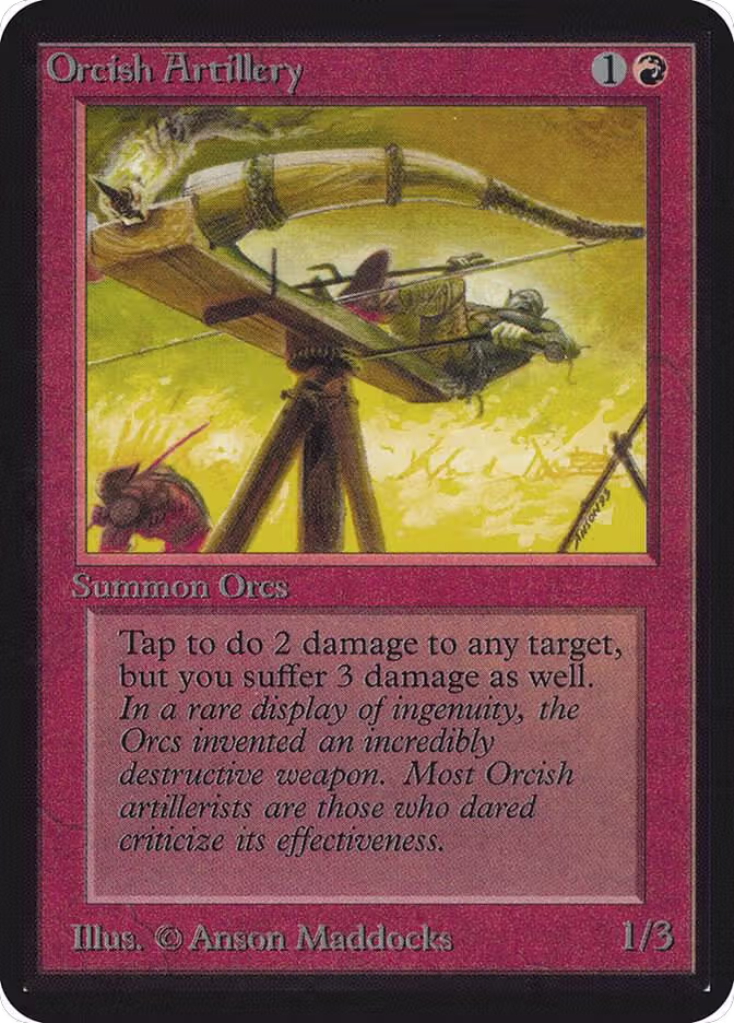 Orcish Artillery, Alpha Edition — Magic card price
