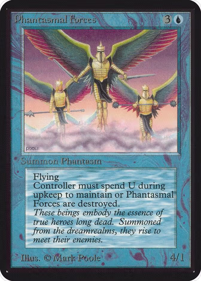 Phantasmal Forces, Alpha Edition — Magic card price