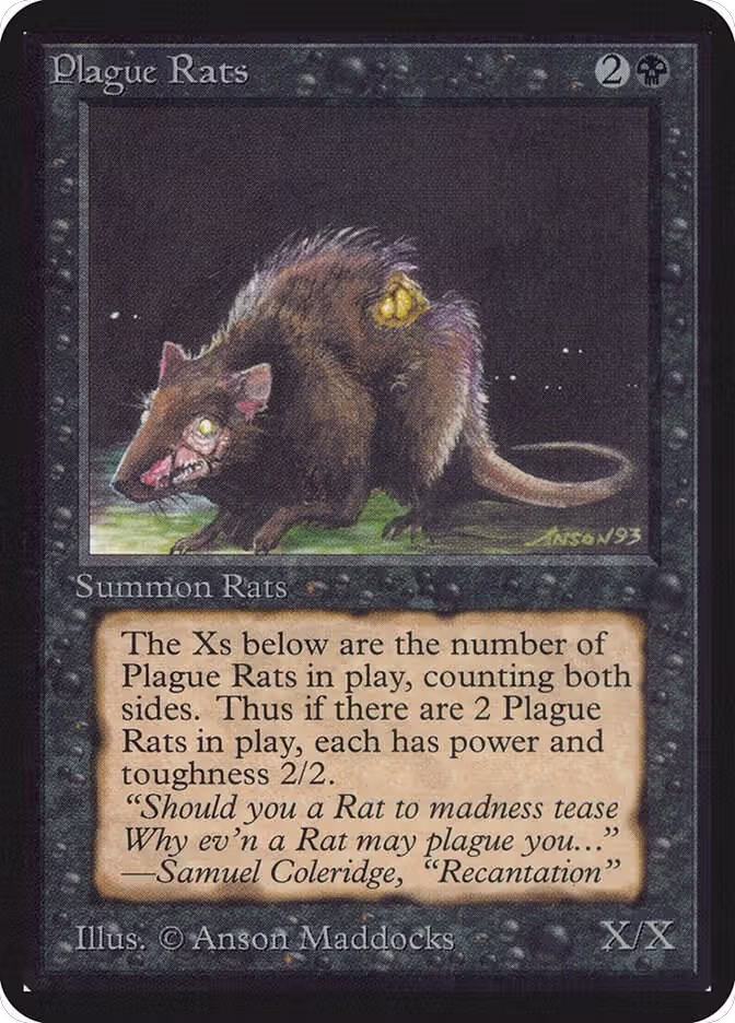 Plague Rats, Alpha Edition — Magic card price
