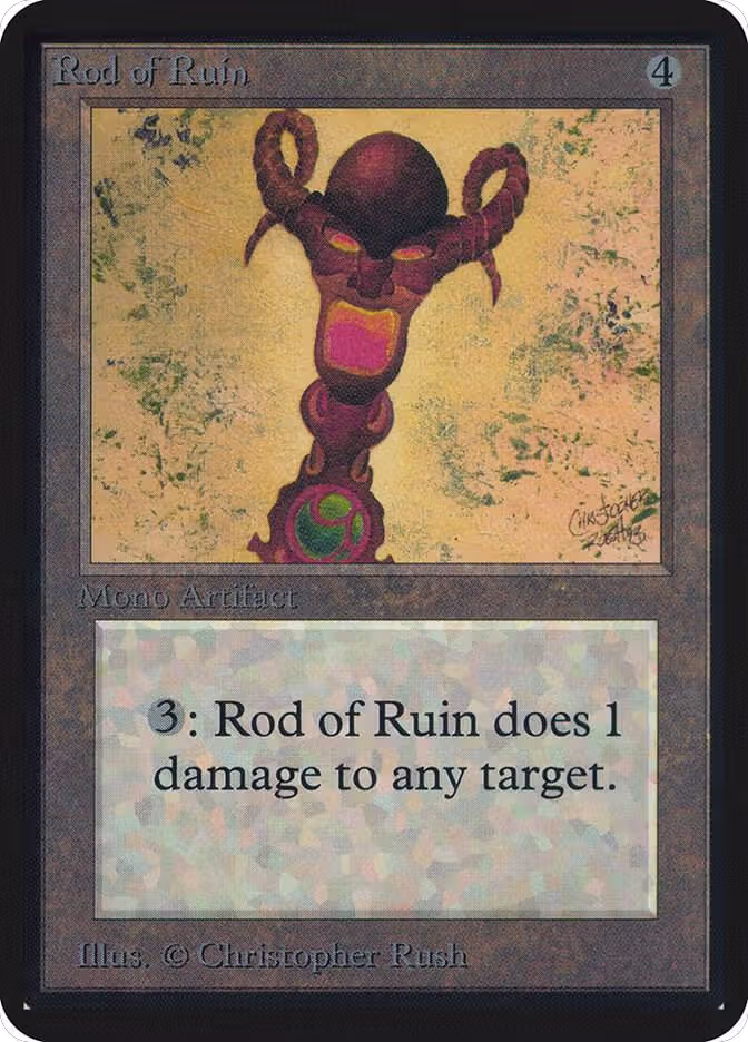 Rod of Ruin, Alpha Edition — Magic card price