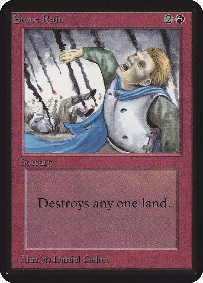 Stone Rain, Alpha Edition — Magic card price