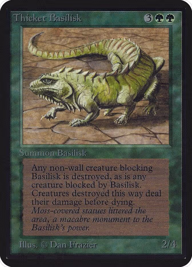 Thicket Basilisk, Alpha Edition — Magic card price