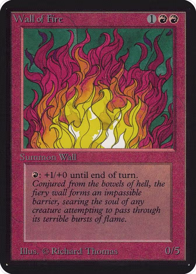 Wall of Fire, Alpha Edition — Magic card price