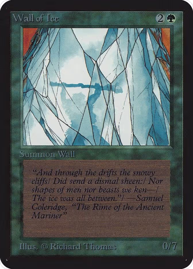 Wall of Ice, Alpha Edition — Magic card price