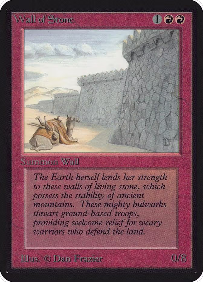 Wall of Stone, Alpha Edition — Magic card price
