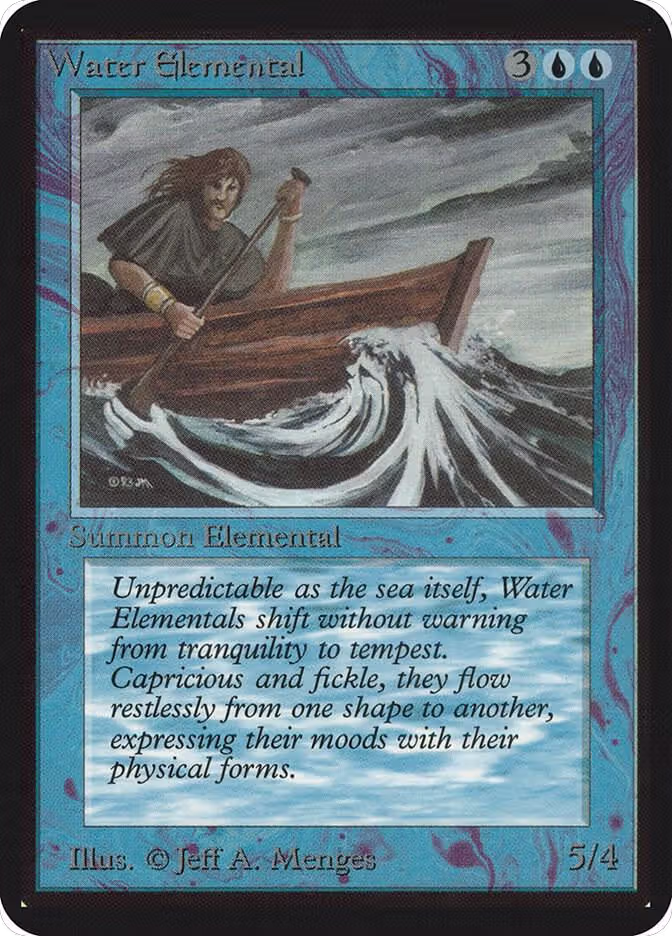 Water Elemental, Alpha Edition — Magic card price