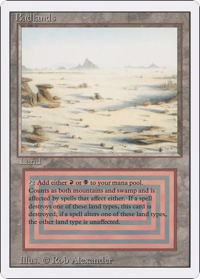 Badlands, Revised Edition — Magic card price