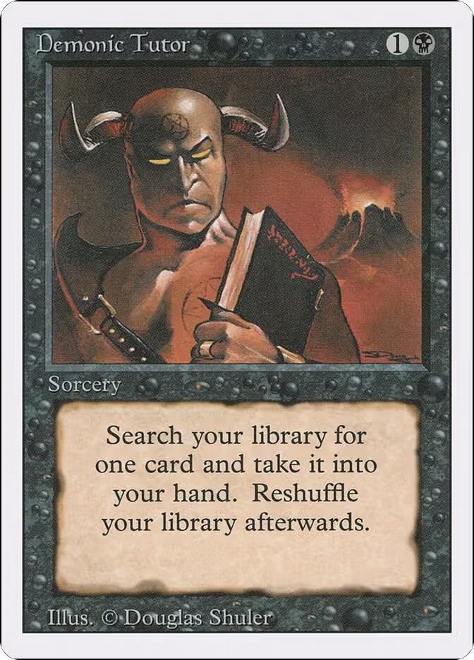 Demonic Tutor, Revised Edition — Magic card price