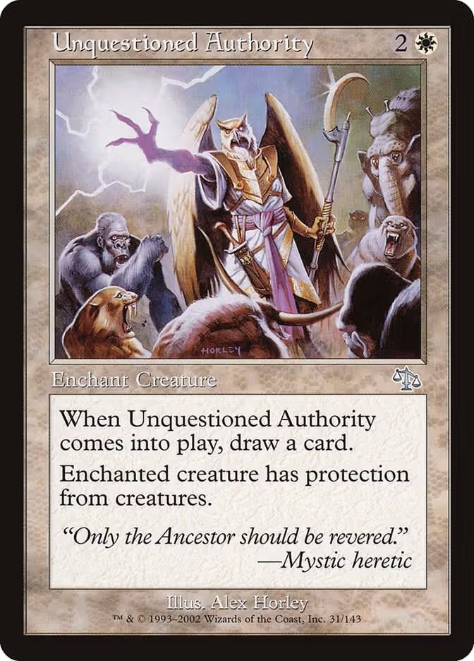 Unquestioned Authority (31), Judgment — Magic card price