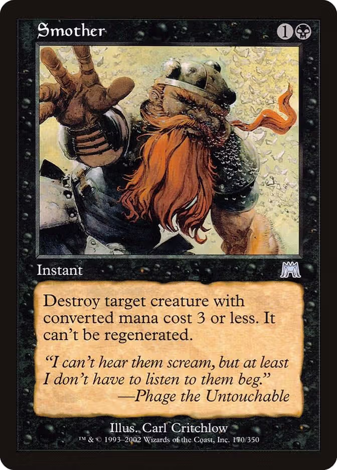 Smother (170), Onslaught — Magic card price