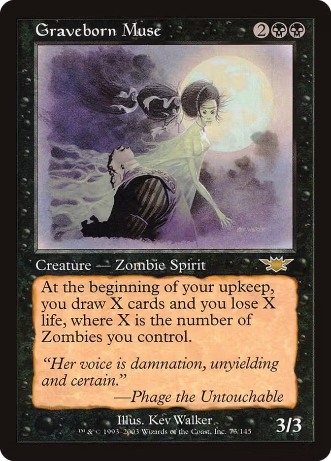 Graveborn Muse (73), Legions — Magic card price