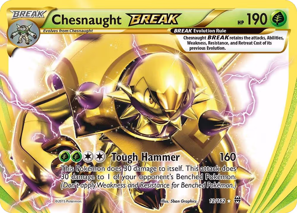 Chesnaught BREAK (12/162), XY - BREAKthrough — Pokémon card price