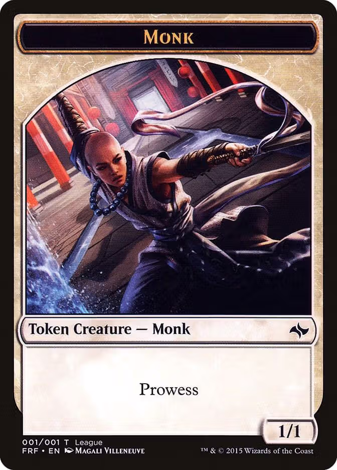 Monk Token (1), League Promos — Magic card price