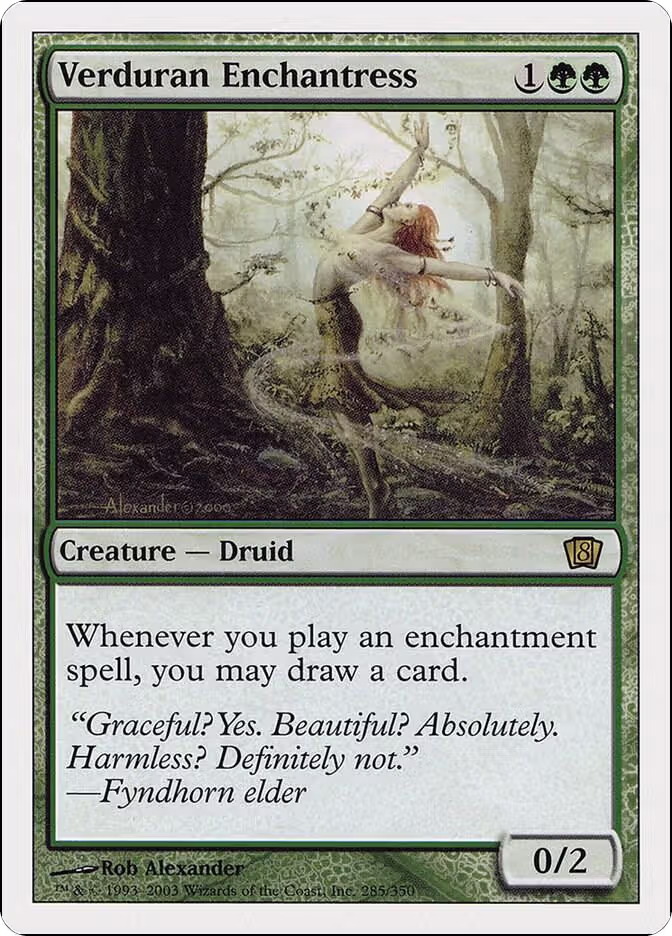 Verduran Enchantress (285), 8th Edition — Magic card price