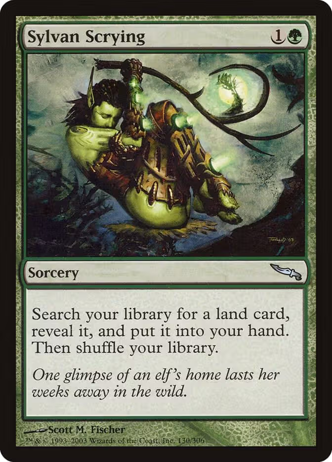 Sylvan Scrying (130), Mirrodin — Magic card price