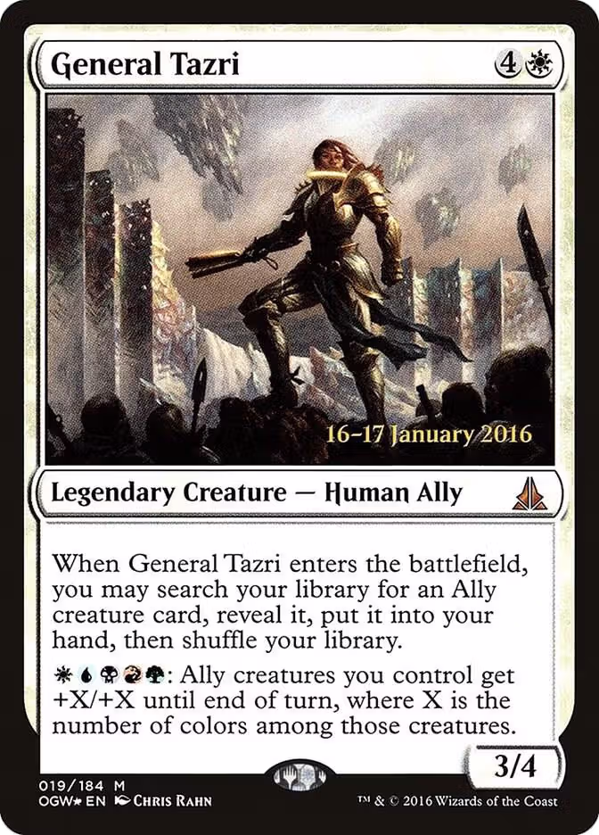 General Tazri (19), Prerelease Cards — Magic card price