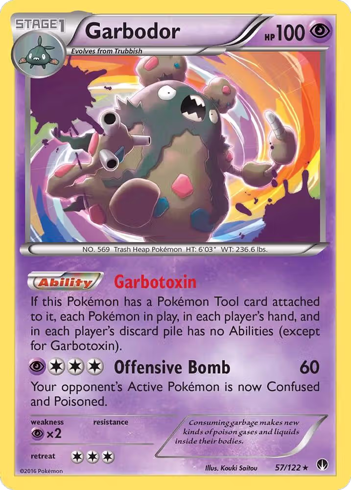 Garbodor (57/122), XY - BREAKpoint — Pokémon card price