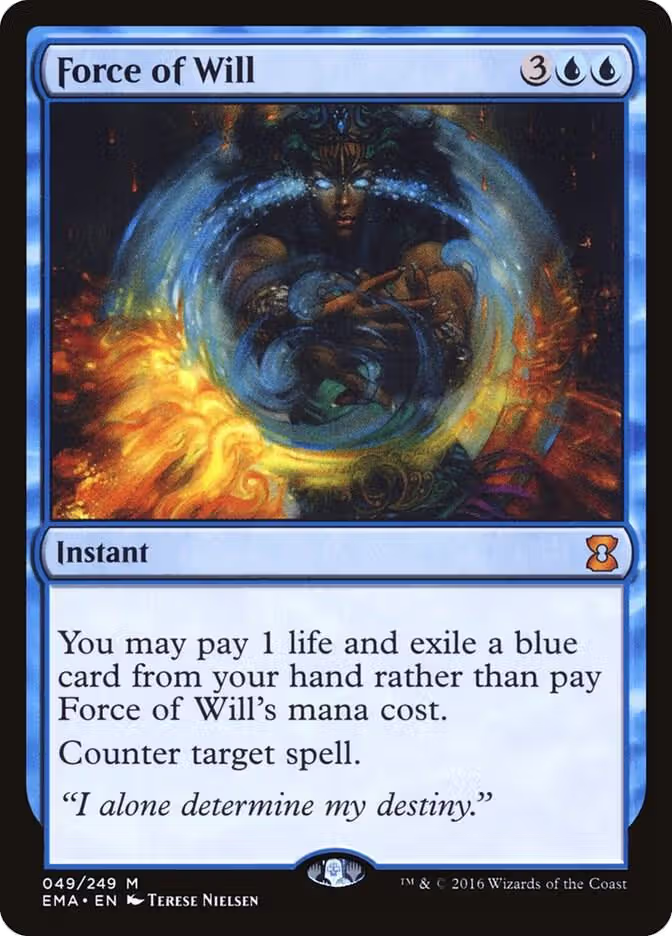 Force of Will (49), Eternal Masters — Magic card price