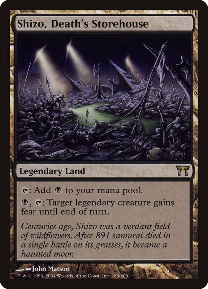 Shizo, Death's Storehouse (283), Champions of Kamigawa — Magic card price