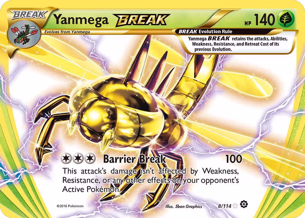 Yanmega BREAK (8/114), XY - Steam Siege — Pokémon card price