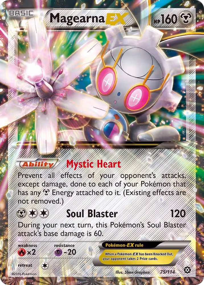Magearna EX (75/114), XY - Steam Siege — Pokémon card price