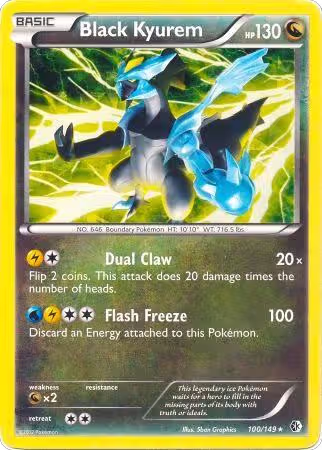 Black Kyurem - 100/149 (BW Boundaries Crossed) (100/149), Deck Exclusives — Pokémon card price
