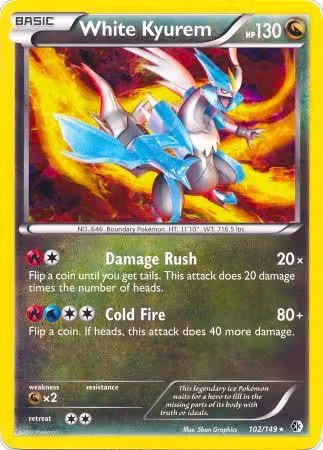 White Kyurem - 102/149 (BW Boundaries Crossed) (102/149), Deck Exclusives — Pokémon card price