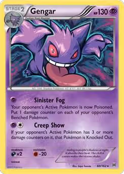 Gengar - 60/162 (XY BREAKthrough) (060/162), Deck Exclusives — Pokémon card price