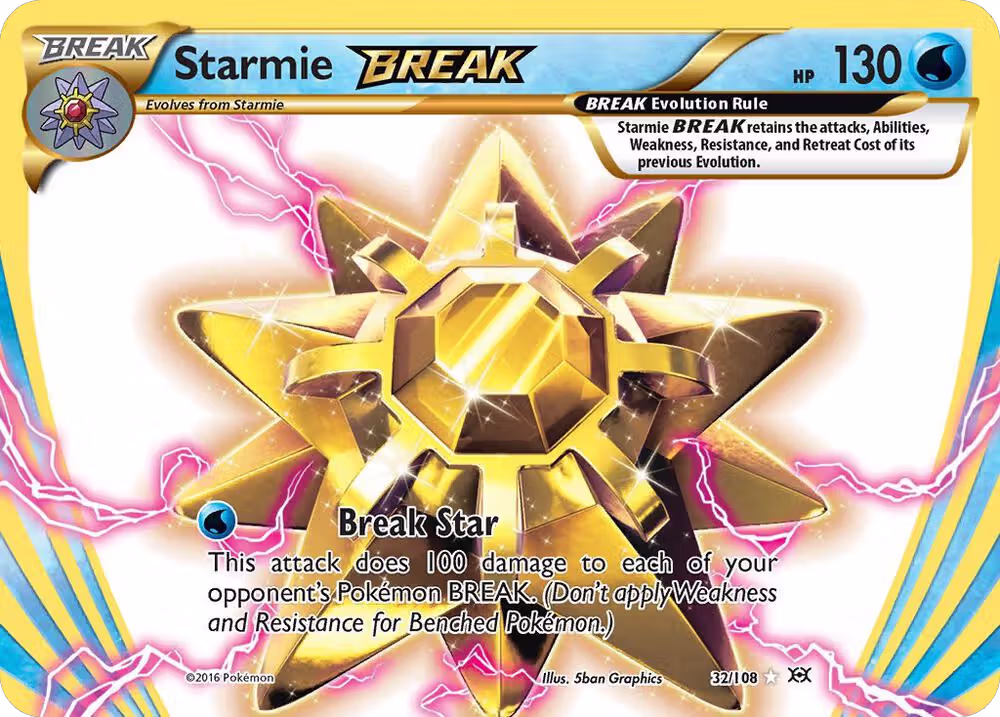 Starmie BREAK (32/108), XY - Evolutions — Pokémon card price