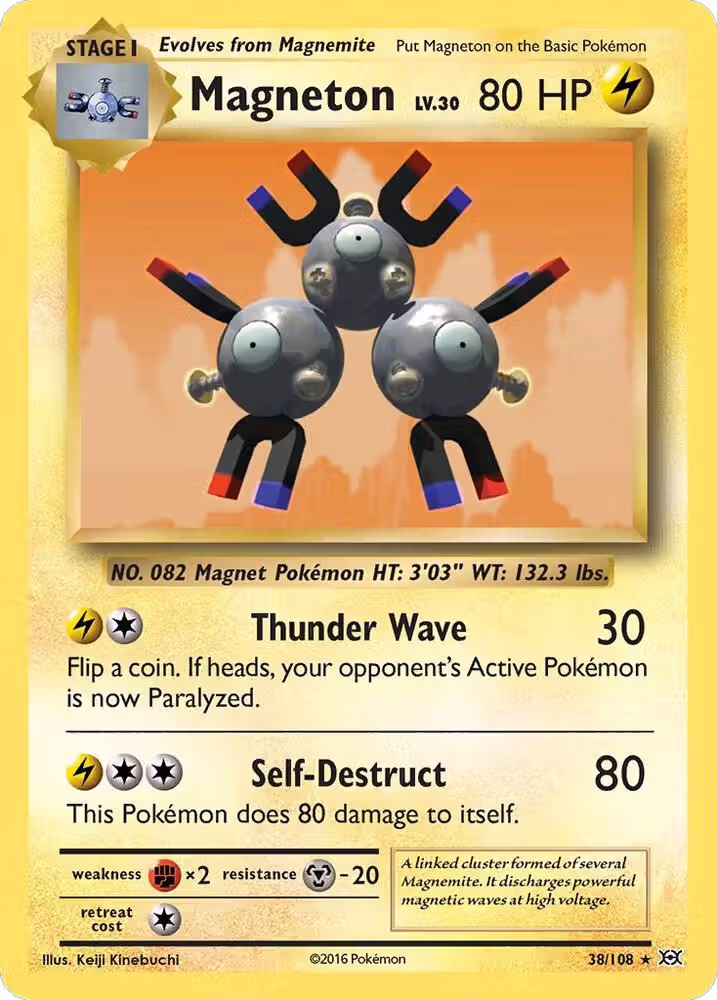 Magneton (38/108), XY - Evolutions — Pokémon card price