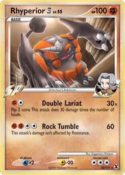 Rhyperior E4 - 32/111 (DPPt Rising Rivals) (032/111), Deck Exclusives — Pokémon card price