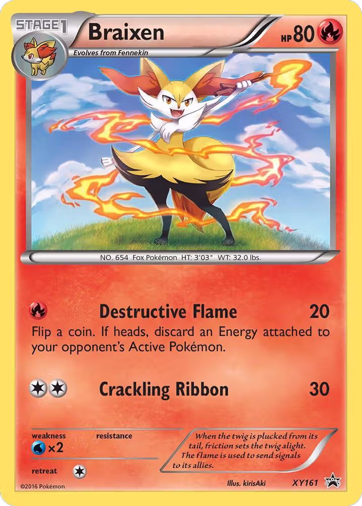 Braixen - XY161 (XY161), XY Promos — Pokémon card price
