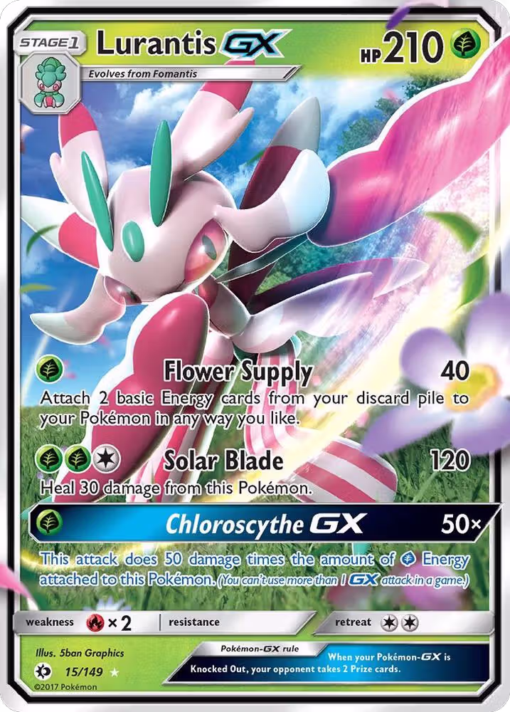 Lurantis GX (15/149), SM Base Set — Pokémon card price