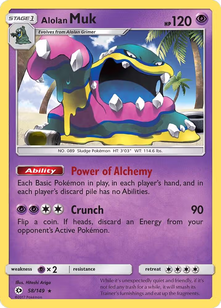 Alolan Muk (58/149), SM Base Set — Pokémon card price